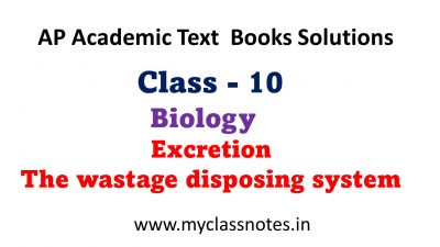 AP Class 10 Excretion Notes | AP Class X Biology Notes | New and Best