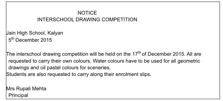 Class 7 - English(Notice Writing) - MY CLASS NOTES